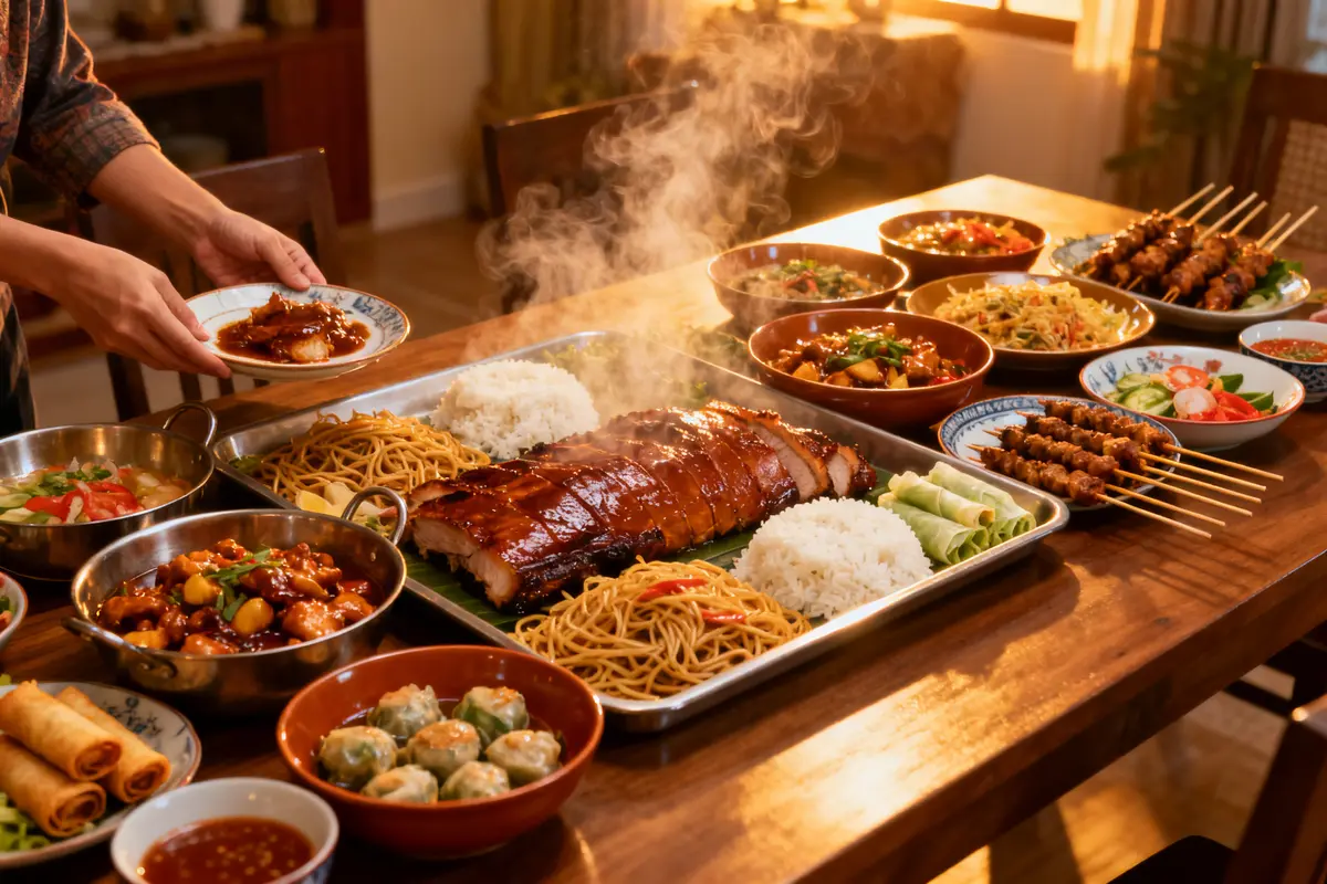 Chinees-Indisch thuisbuffet: de beste gerechten en tips voor een grote groep